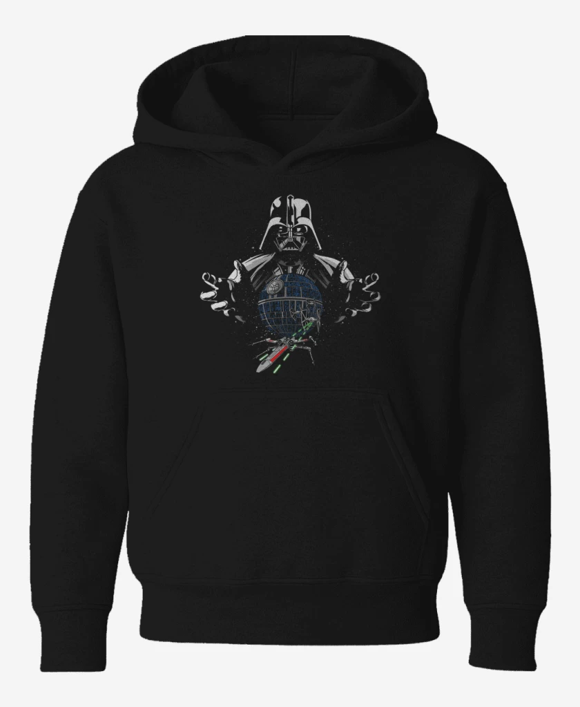Poleron de niño Negro de vader star death