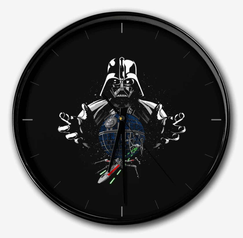 Reloj Negro de vader star death