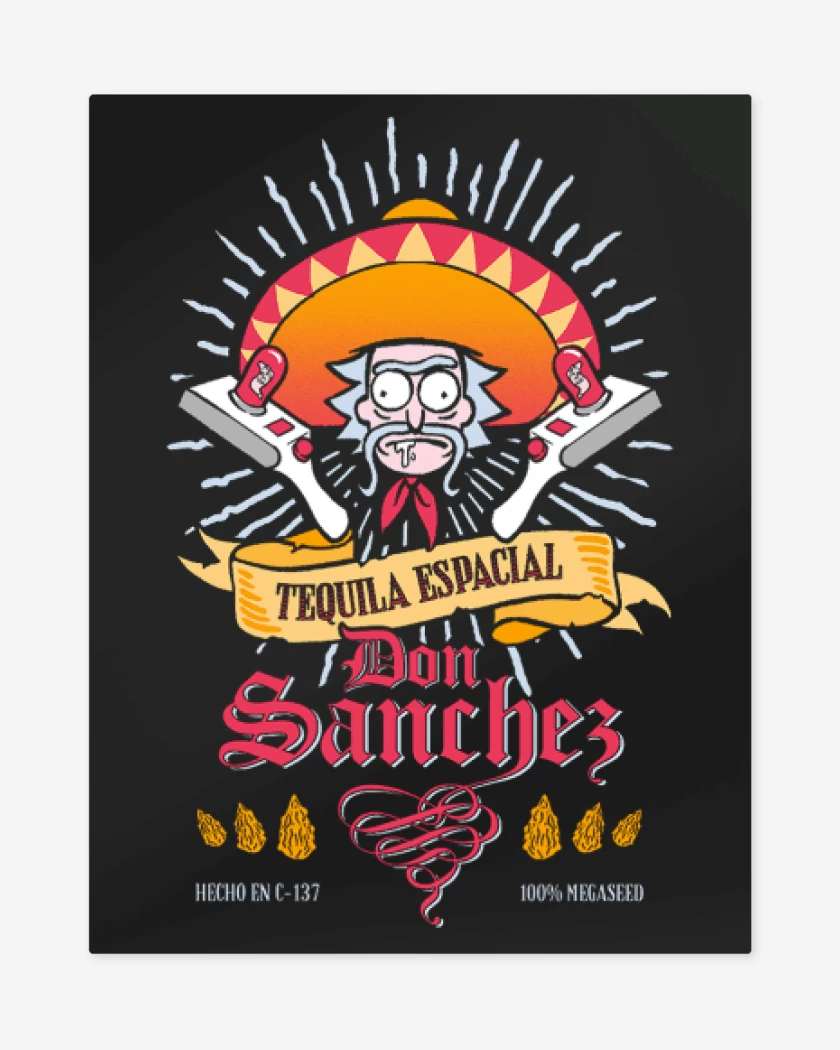 Print metalico Negro de Don sanchez 