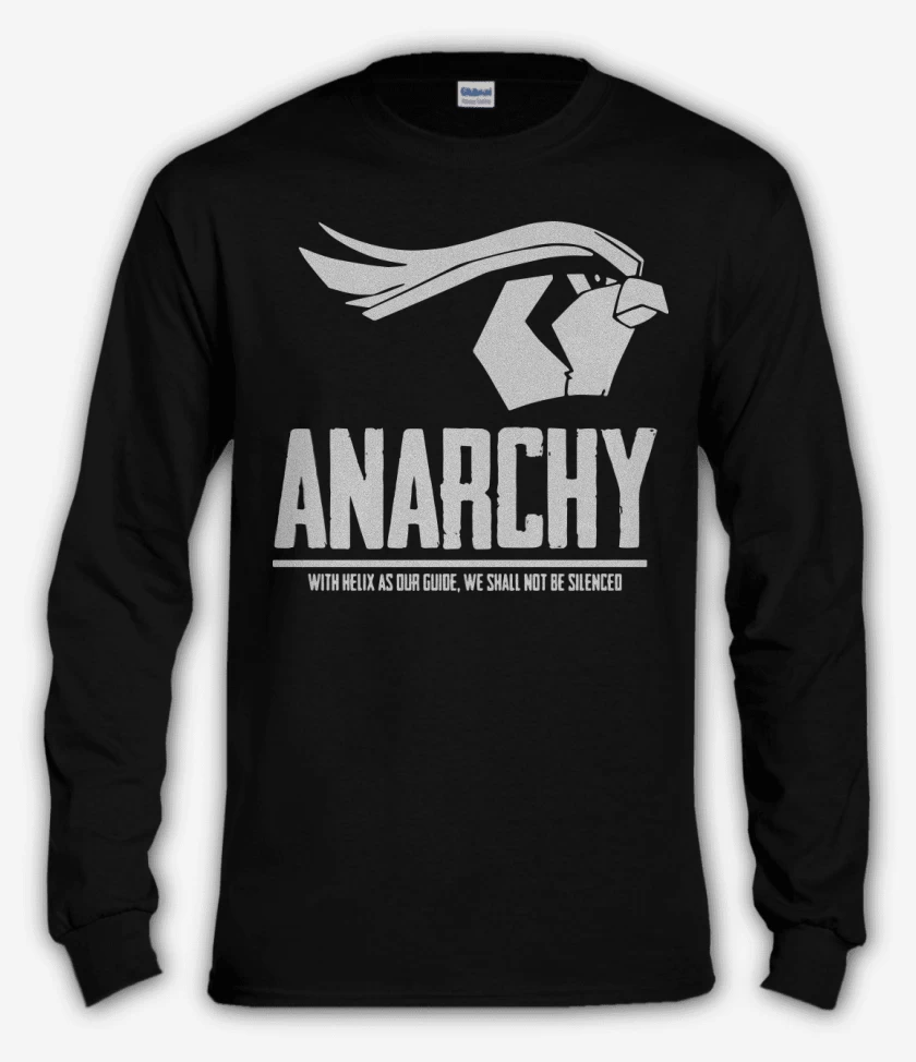 Polera manga larga Negro de Anarchy Pidgeotto