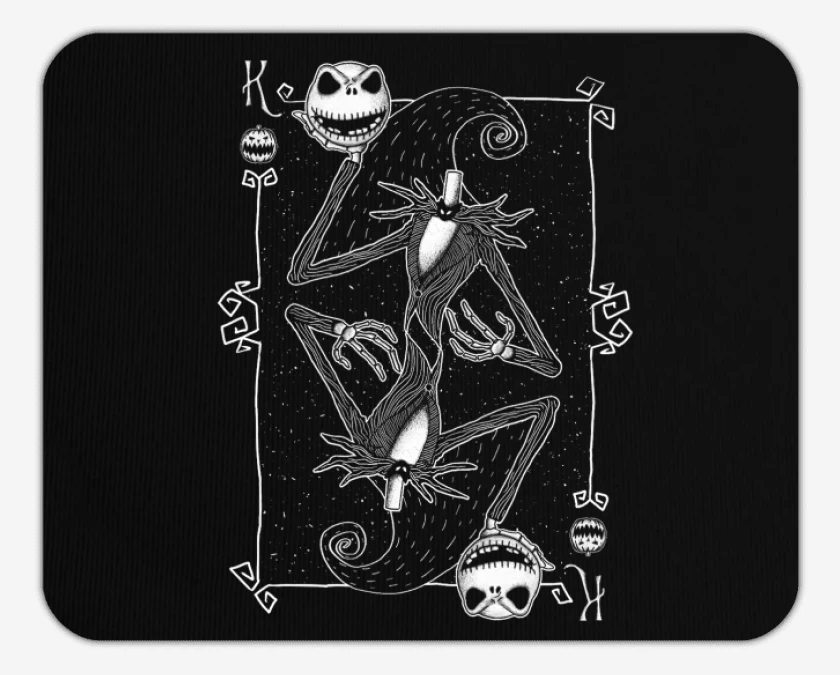 Mousepad Negro de jack cartas