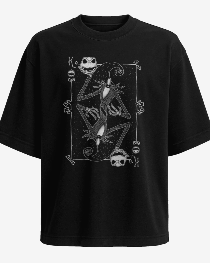 Polera Oversize Negro de jack cartas