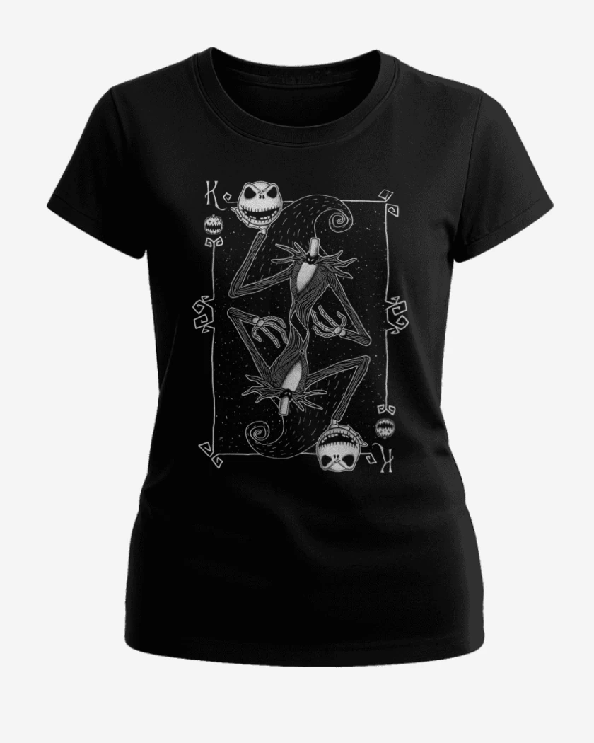 Polera de Mujer Negro de jack cartas