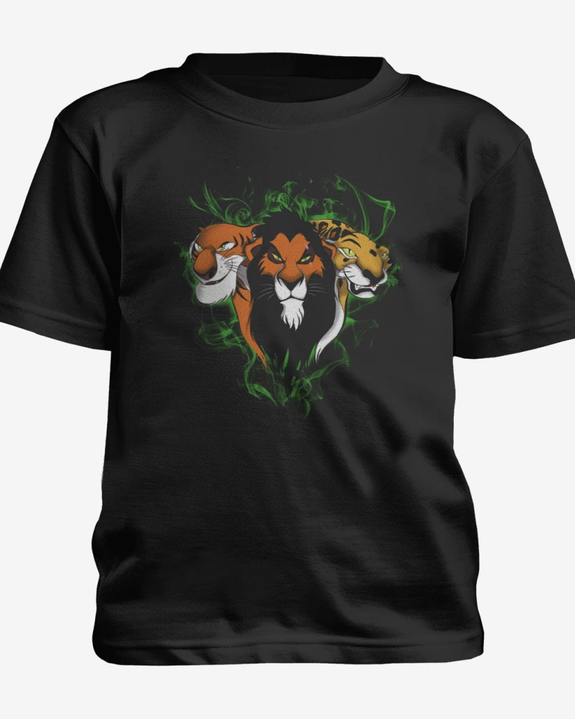 Polera de niño Negro de rey leon