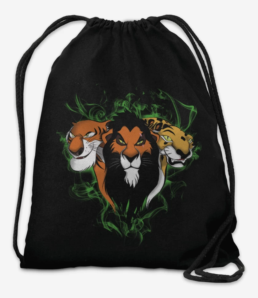 Mochila Negro de rey leon