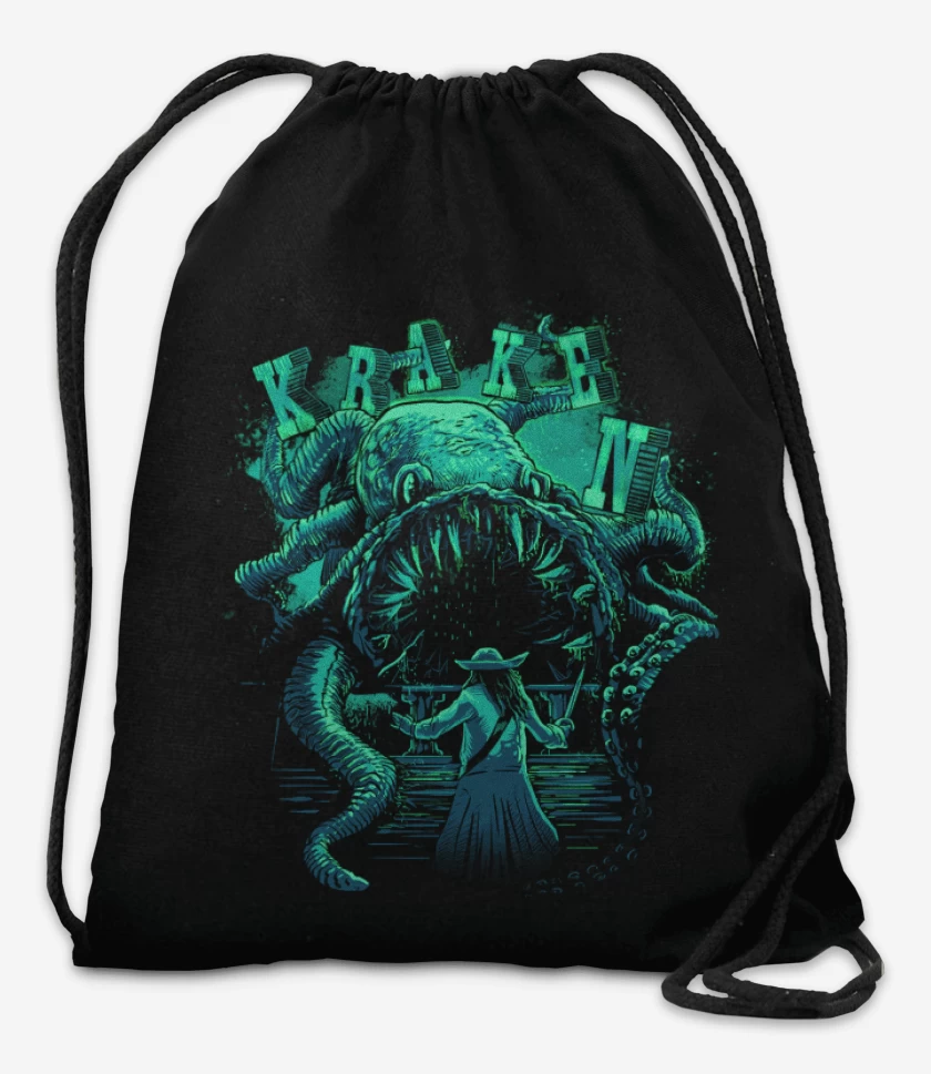Mochila Negro de Kraken vs jack