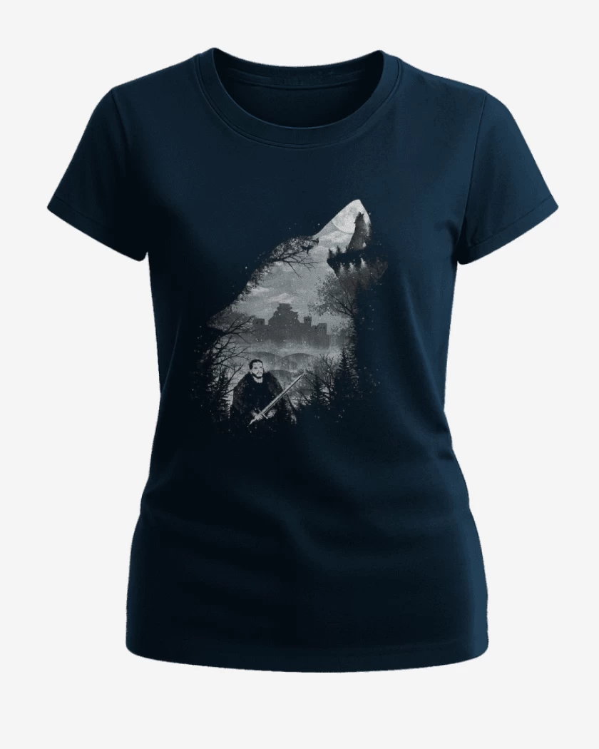 Polera de Mujer stark lobo