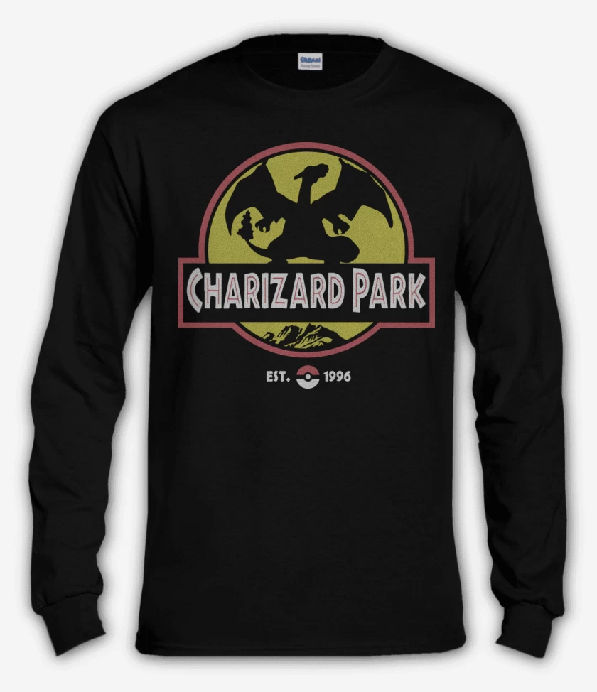 Polera manga larga Negro de Charizard Park