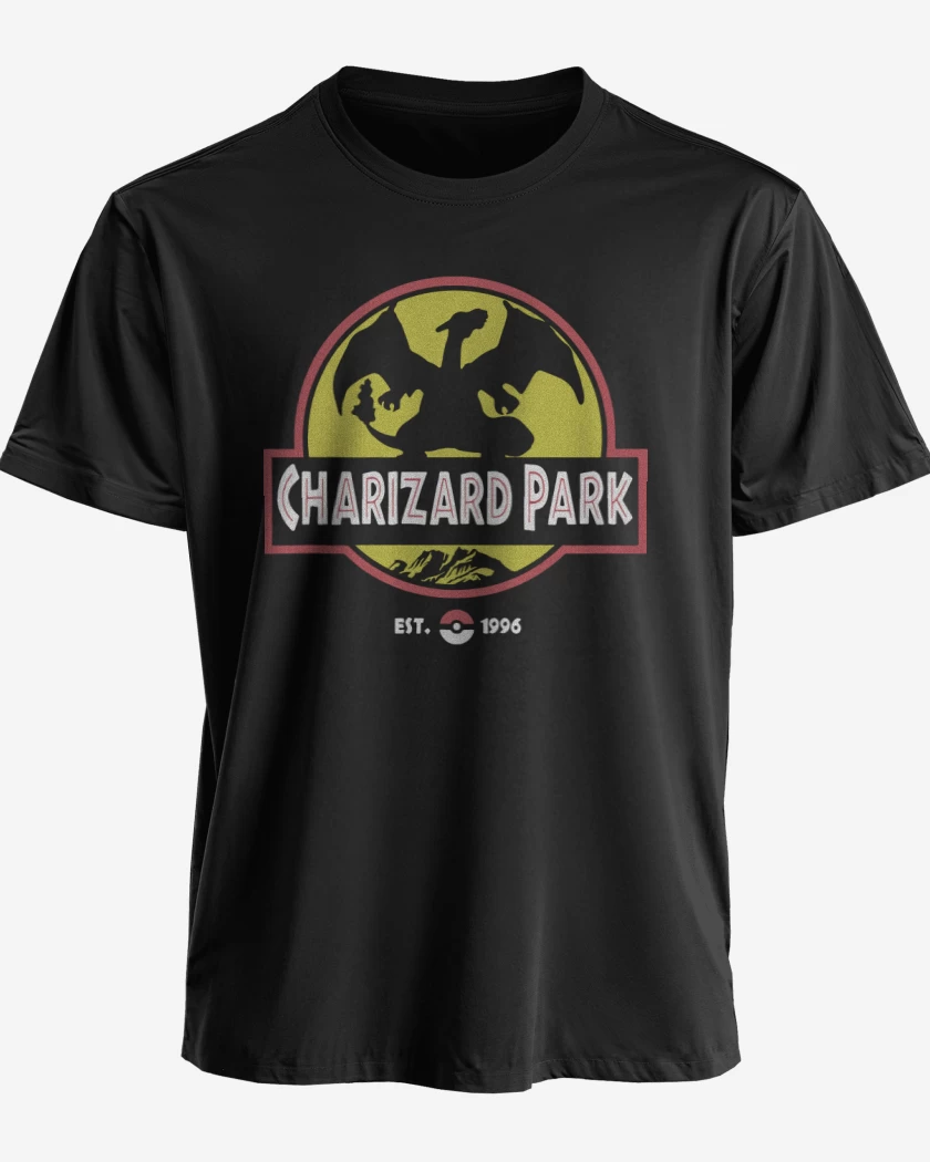 Polera premium Negro de Charizard Park