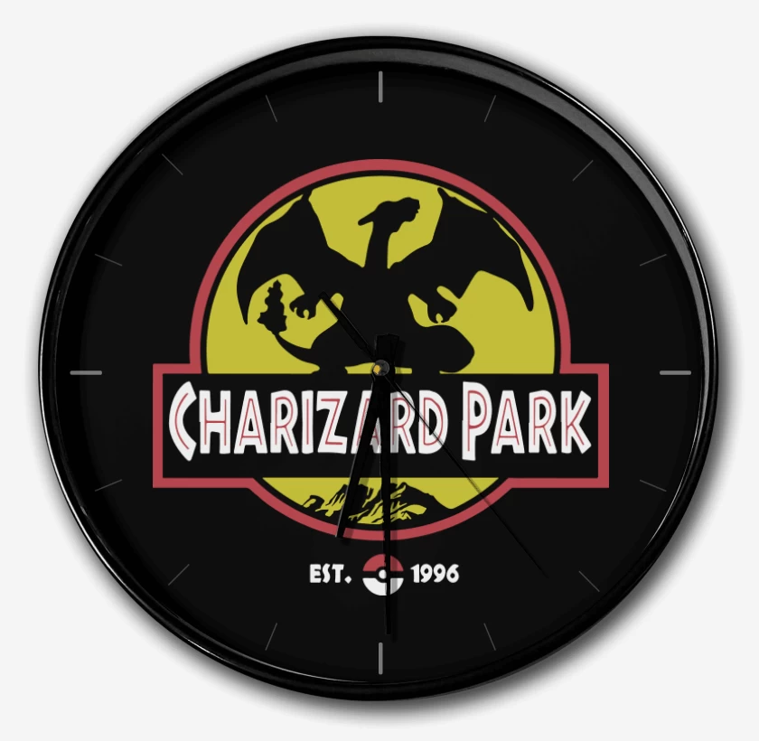 Reloj Negro de Charizard Park