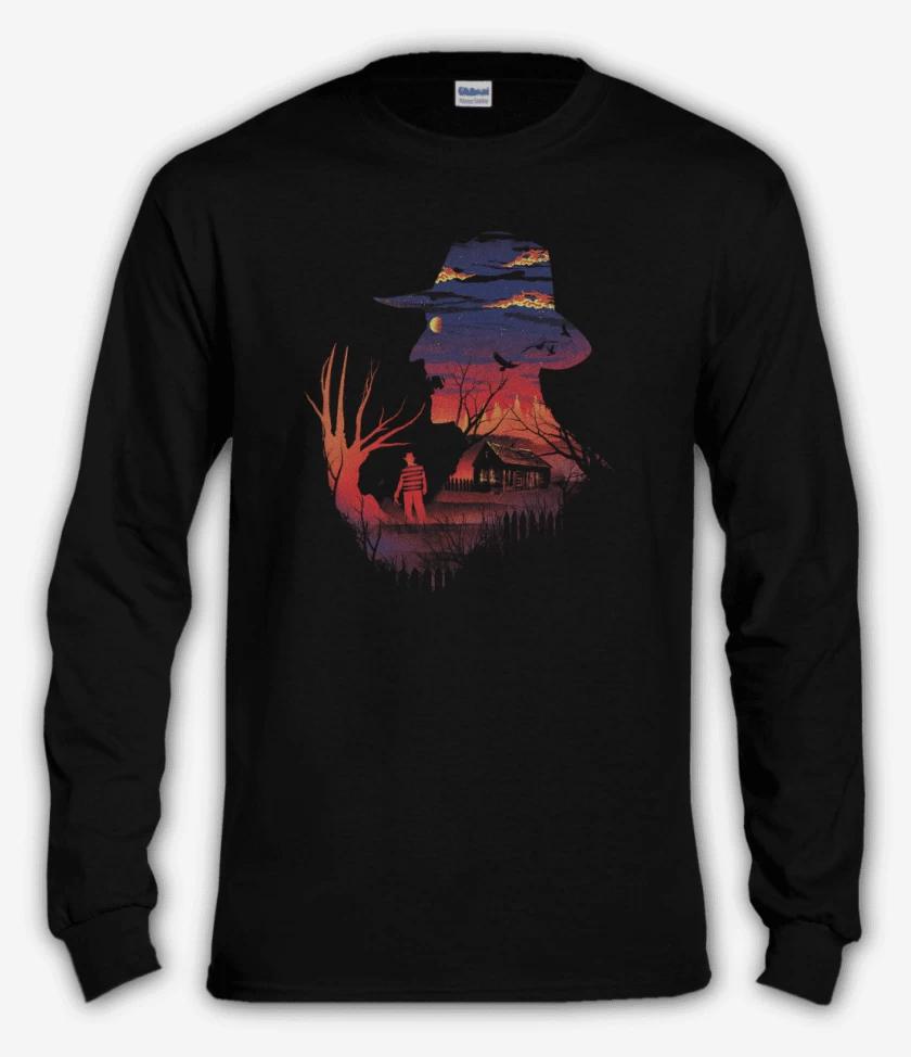 Polera manga larga Negro de Freddy