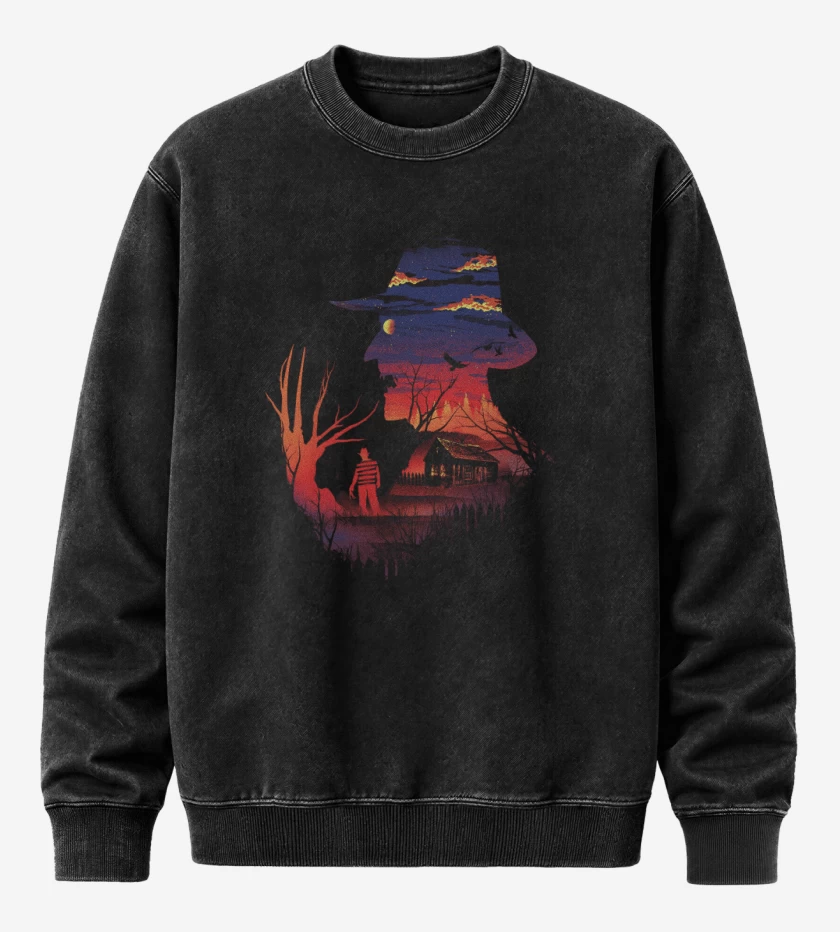 Poleron Polo Acid Wash Negro de Freddy