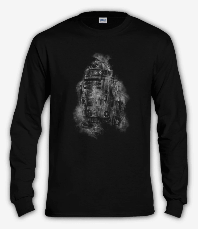 Polera manga larga Negro de Arturito humo