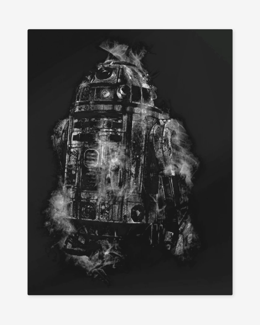 Print metalico Negro de Arturito humo