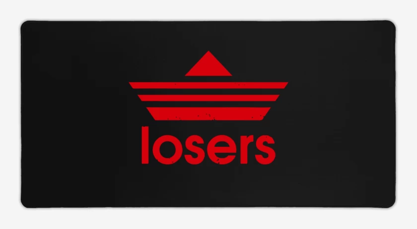 Mouse pad Gamer Negro de loser it 