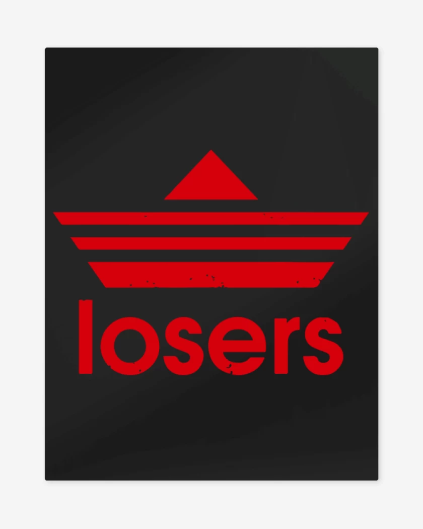 Print metalico Negro de loser it 