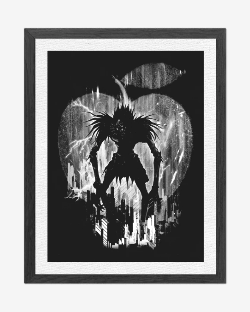 Cuadro decorativo Negro de death note 