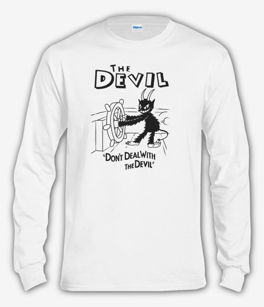 Polera manga larga devil cup head