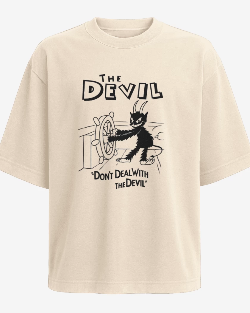 Polera Oversize devil cup head