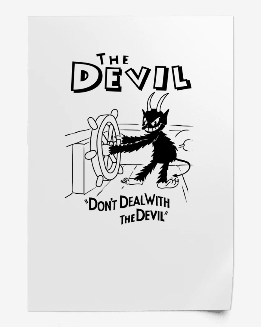Print devil cup head