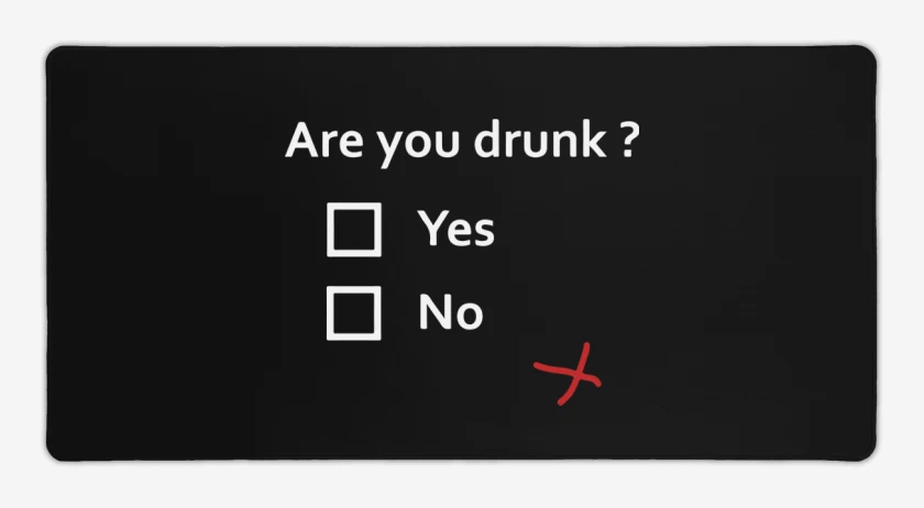 Mouse pad Gamer Negro de are you drunk?
