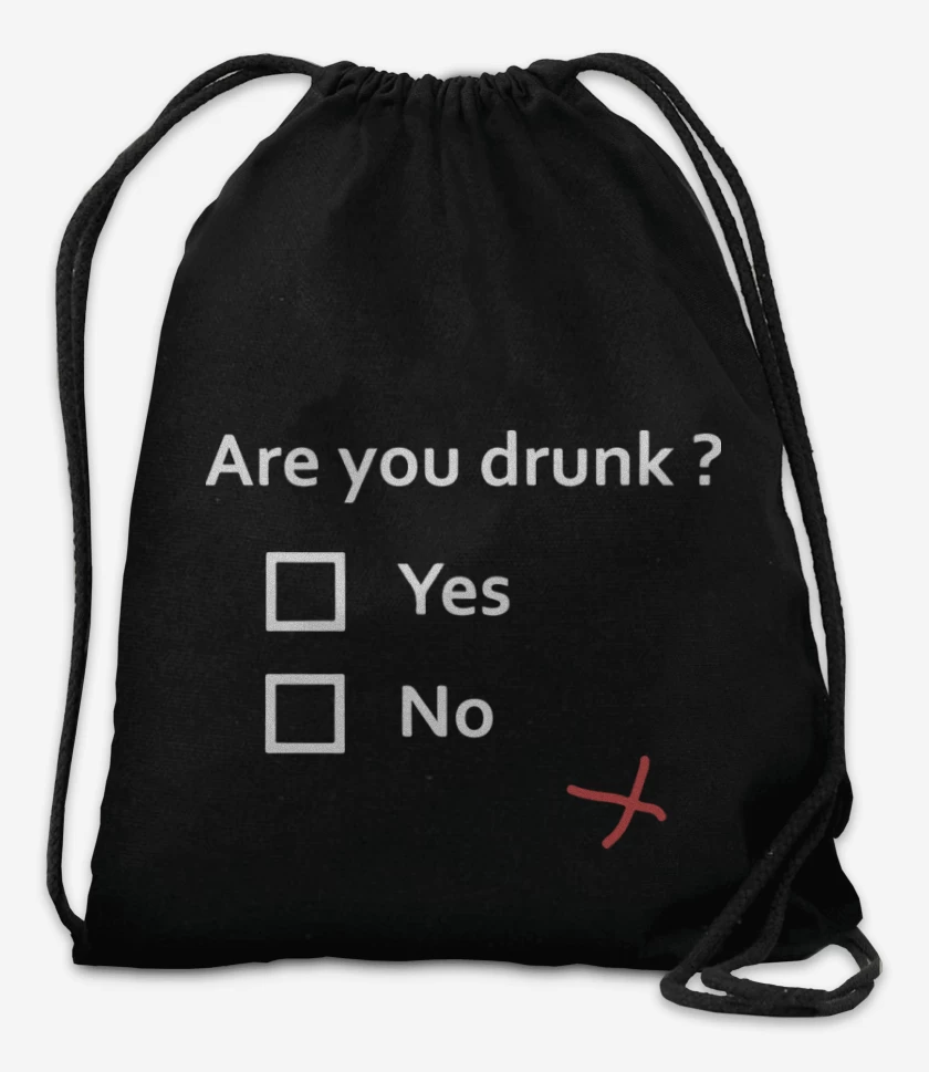 Mochila Negro de are you drunk?