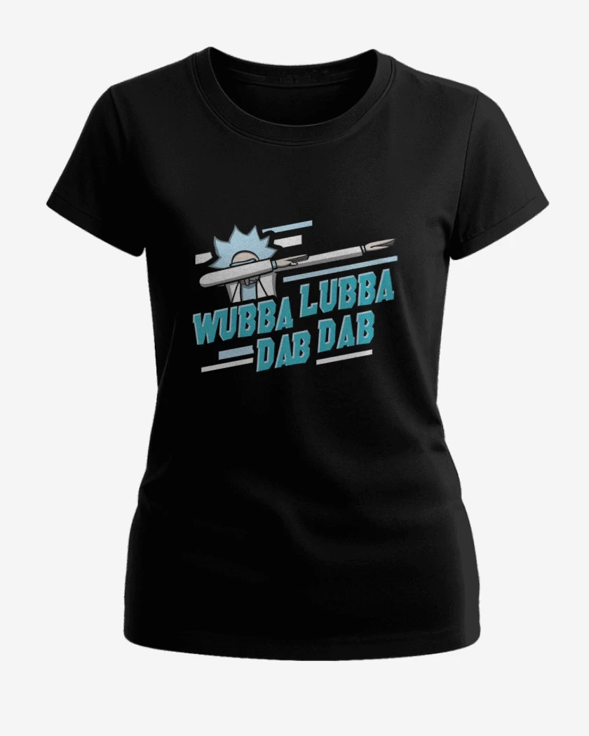 Polera de Mujer Negro de wubba lubba dab dab