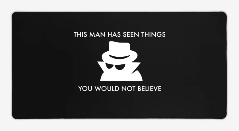 Mouse pad Gamer Negro de eh visto cosas