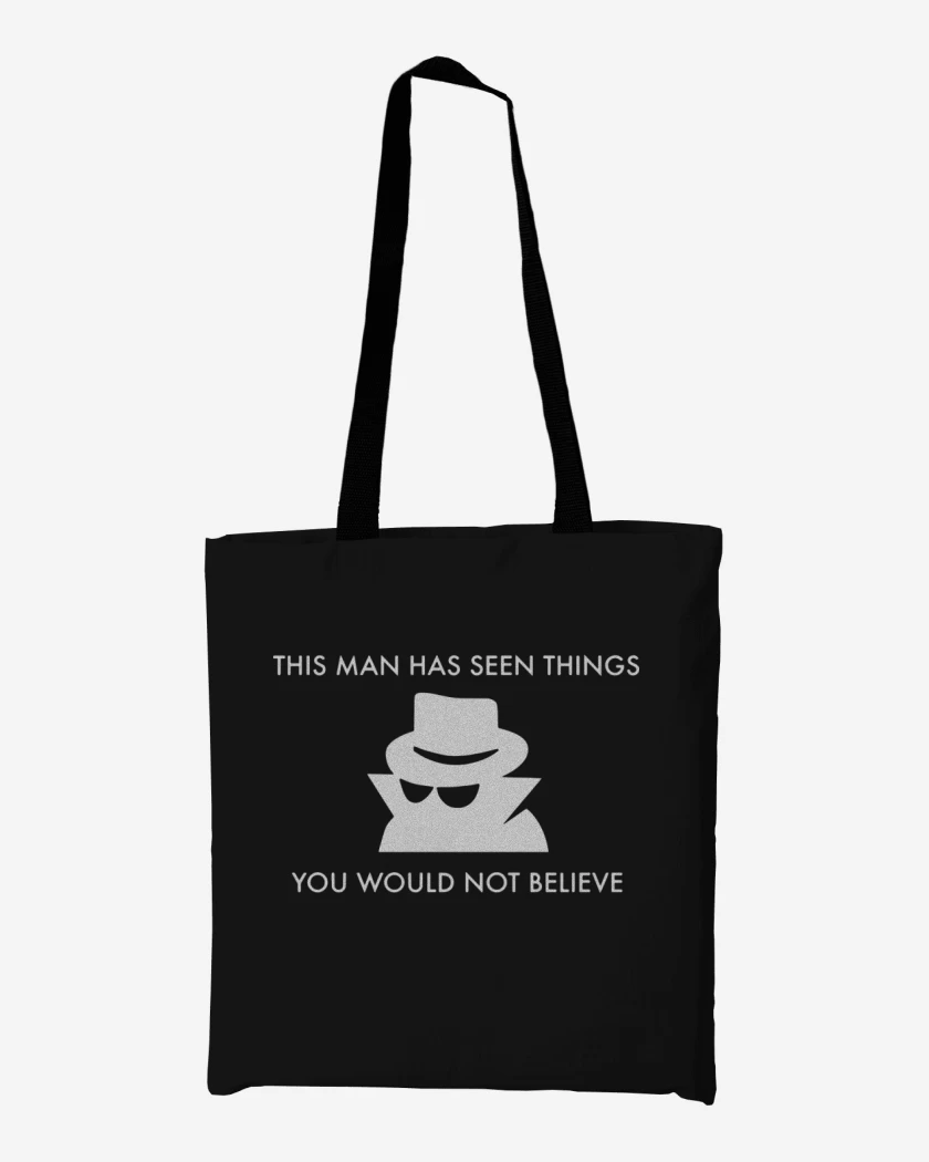Totebag Negro de eh visto cosas