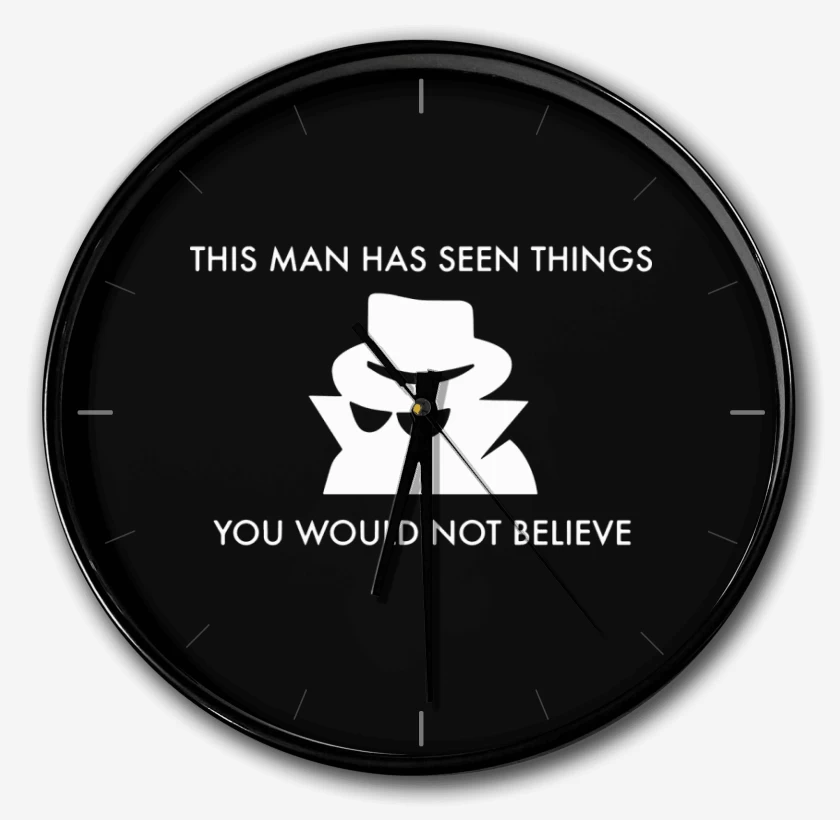 Reloj Negro de eh visto cosas