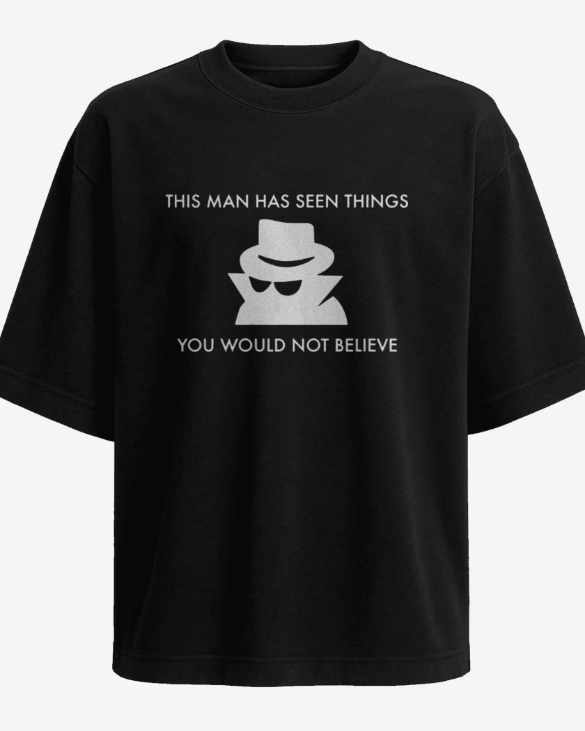 Polera Oversize Negro de eh visto cosas