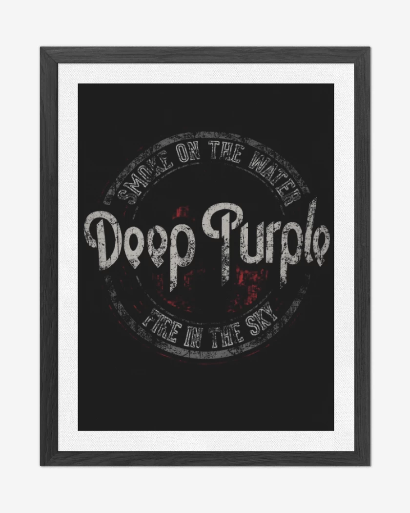 Cuadro decorativo Negro de deep purple 
