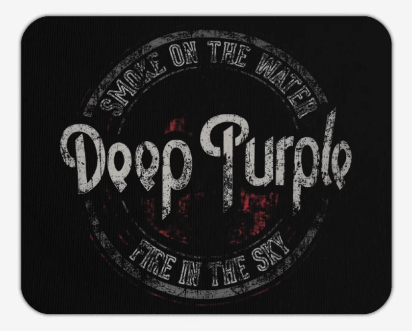 Mousepad Negro de deep purple 
