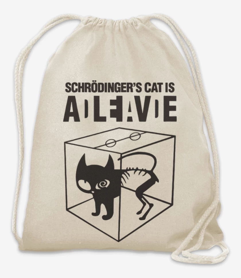 Mochila Blanco de Gato de schrodinger
