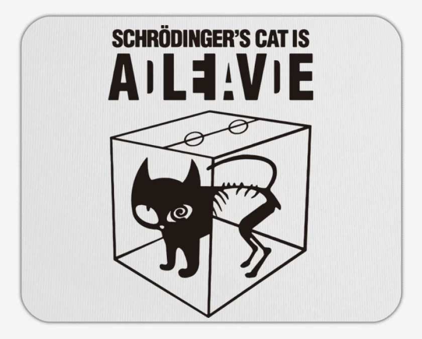 Mousepad Gato de schrodinger
