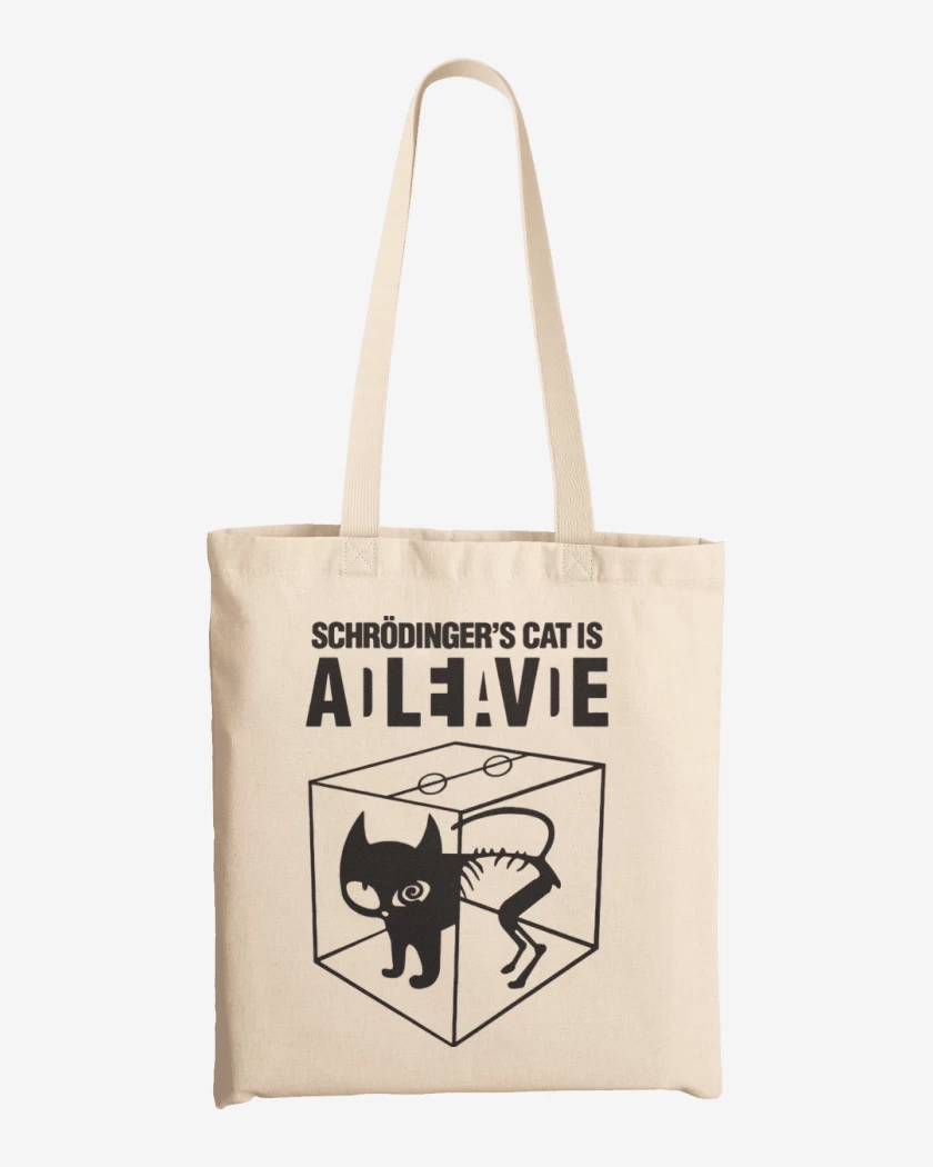 Totebag Gato de schrodinger