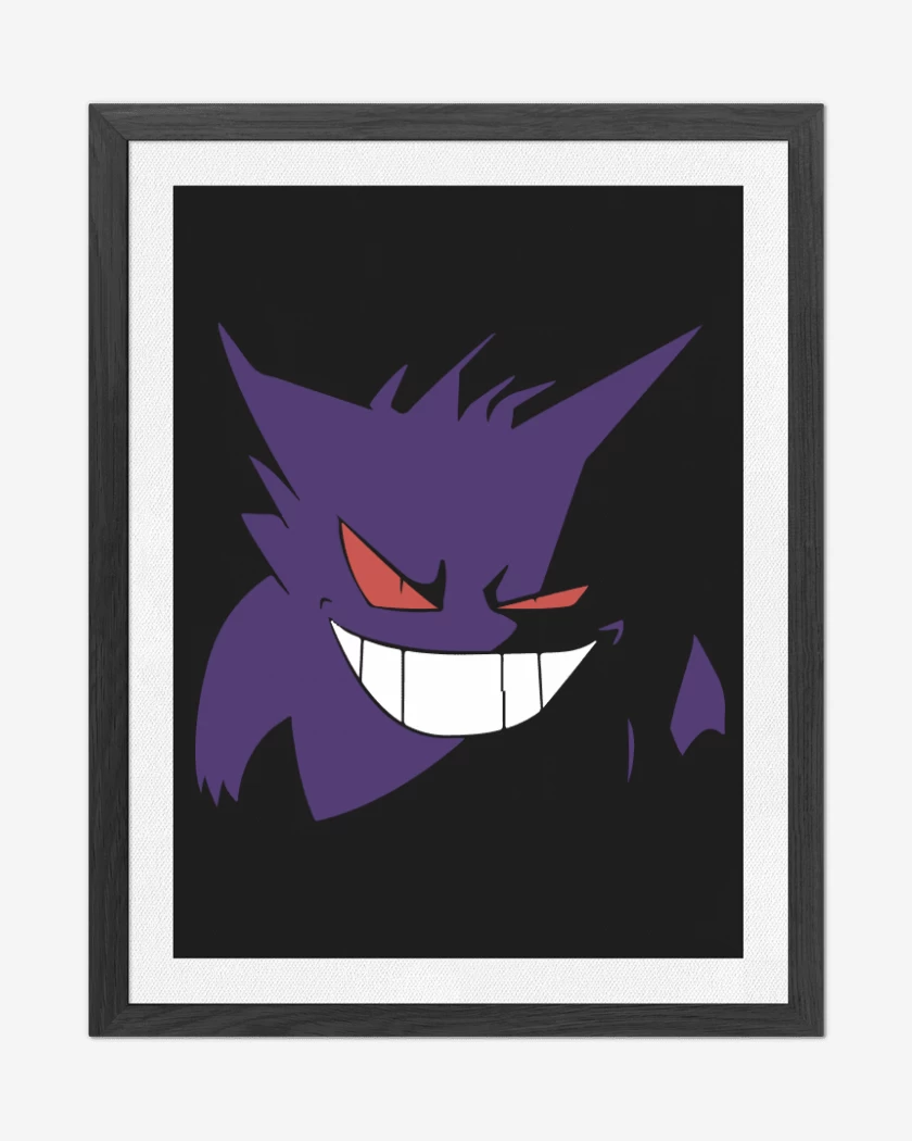 Cuadro decorativo Negro de Gengar
