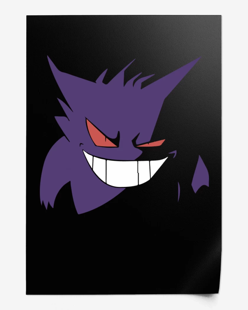 Print Negro de Gengar