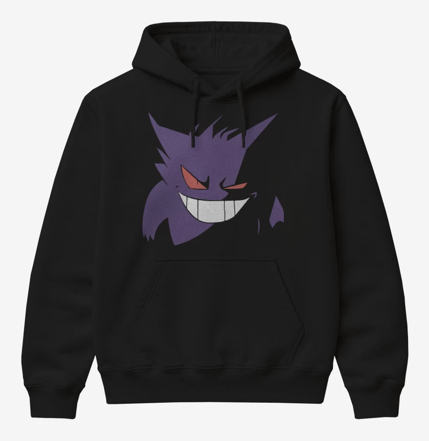 Poleron Canguro básico Negro de Gengar