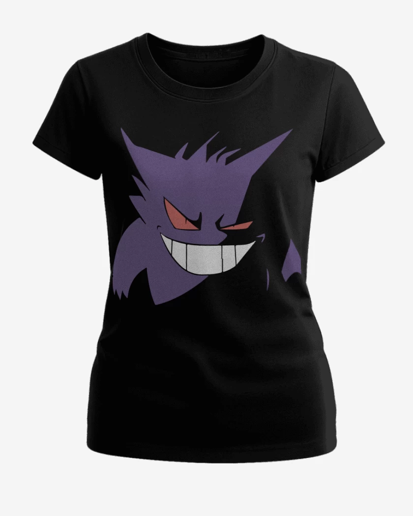 Polera de Mujer Negro de Gengar