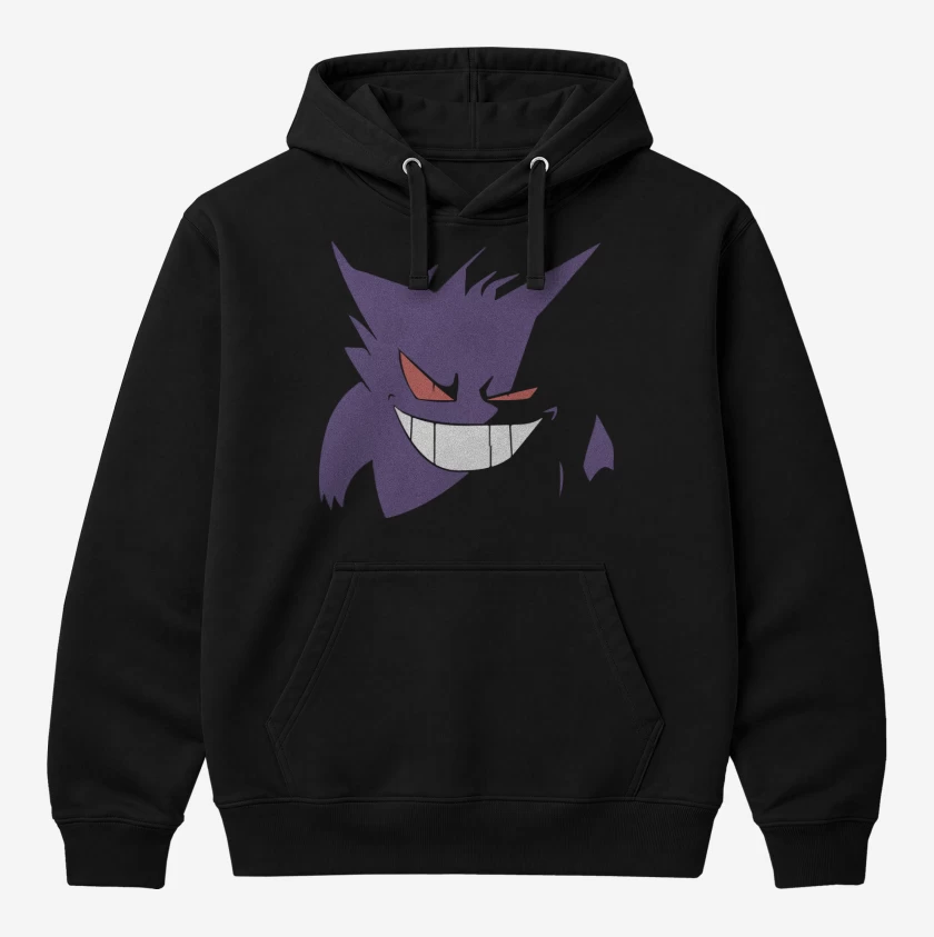 Polerón Canguro Negro de Gengar