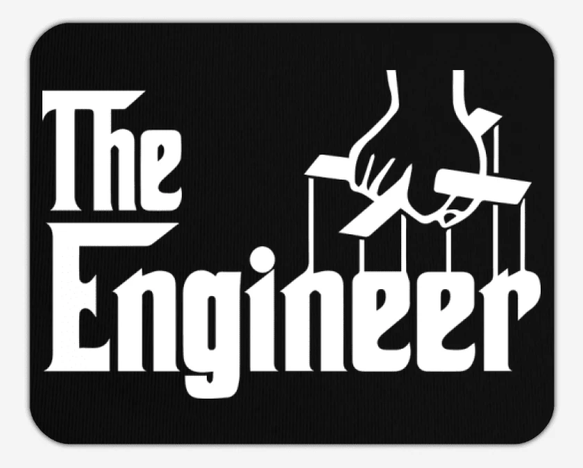 Mousepad Negro de the engineer