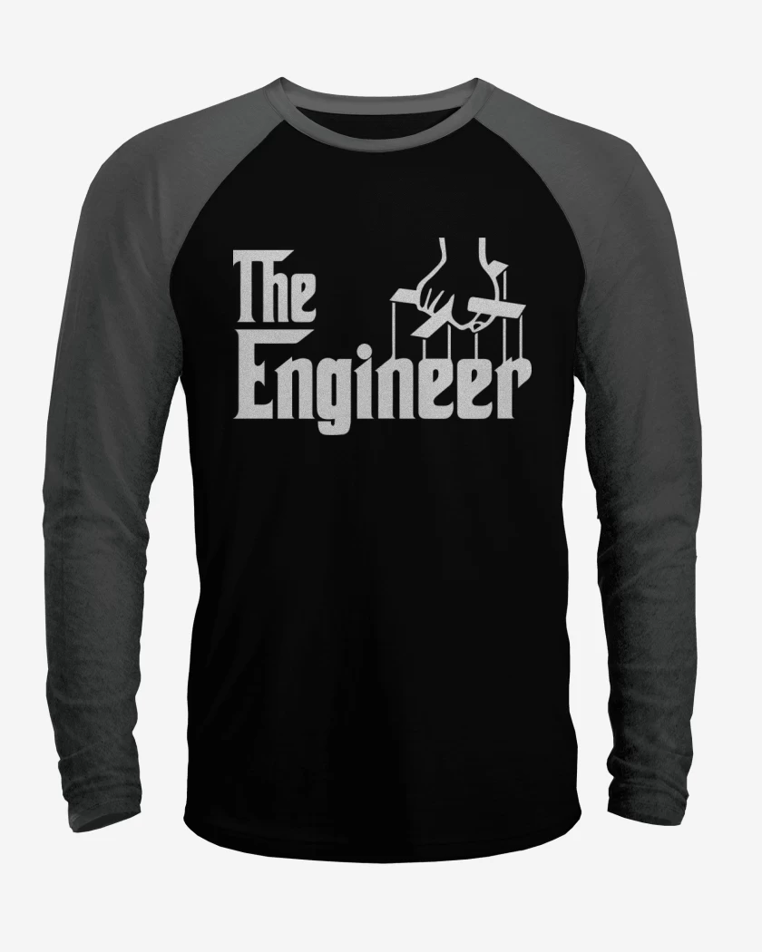 Polera Raglan Negro / Negro Heather de the engineer