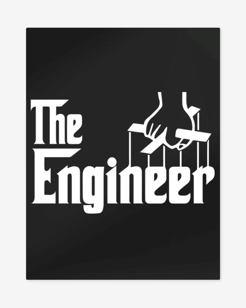 Print metalico Negro de the engineer