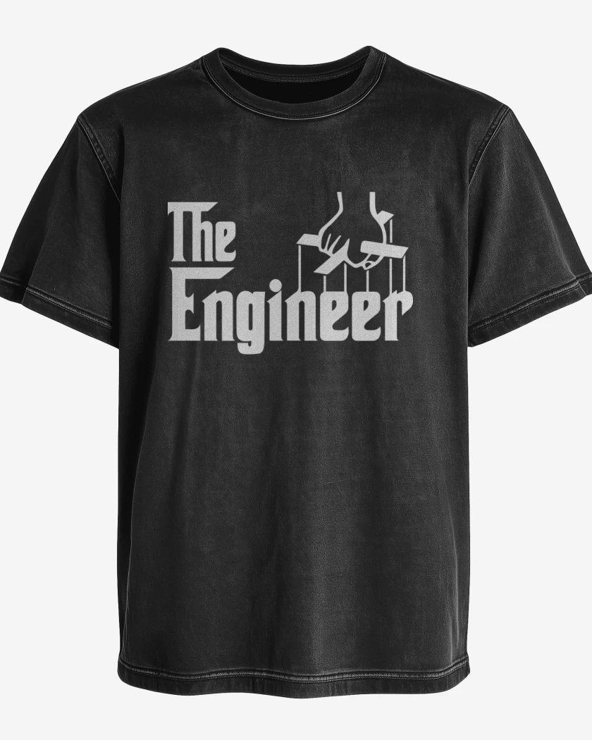 Polera desgastada Negro de the engineer