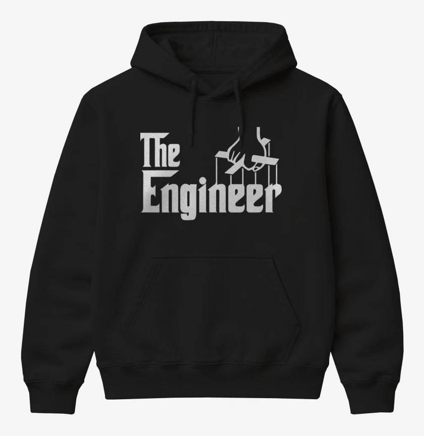 Poleron Canguro básico Negro de the engineer