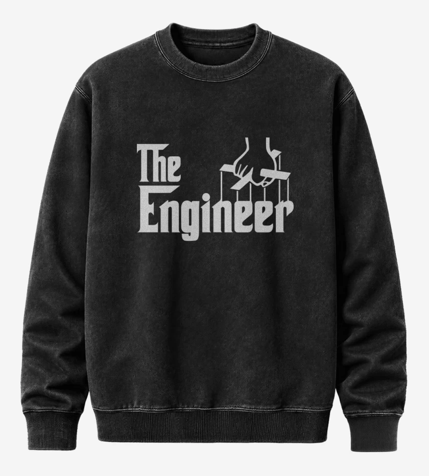 Poleron Polo Acid Wash Negro de the engineer