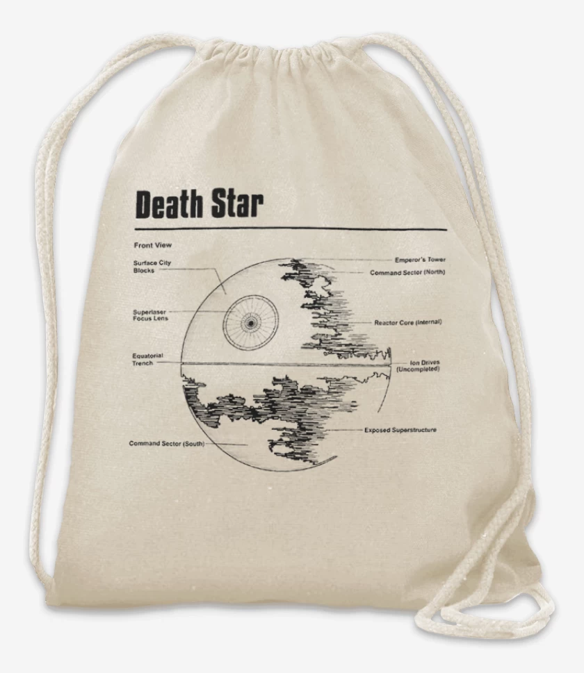 Mochila Blanco de Death star 
