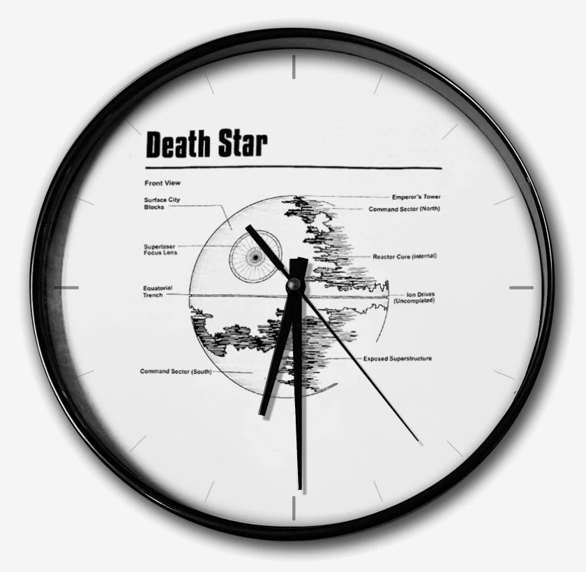 Reloj Blanco de Death star 