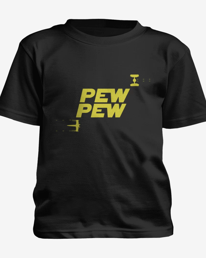 Polera de niño Negro de Pew pew